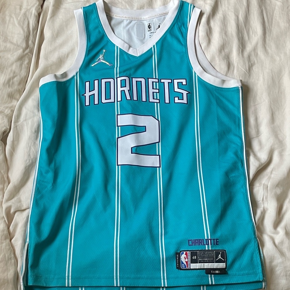 Charlotte Hornets Ball Teal Basketball Jersey